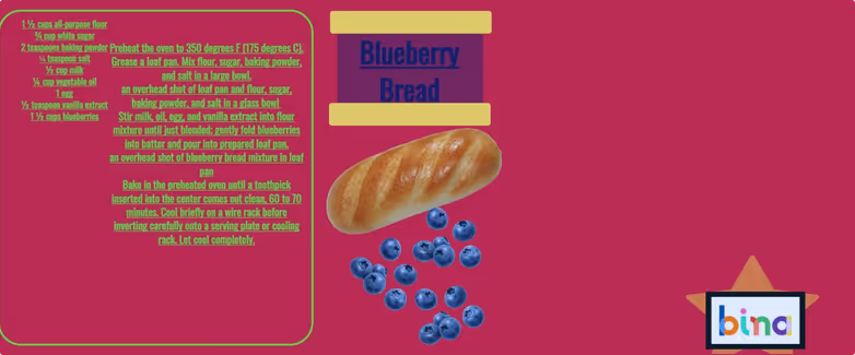 Recipe created by a student engaged in project-based learning