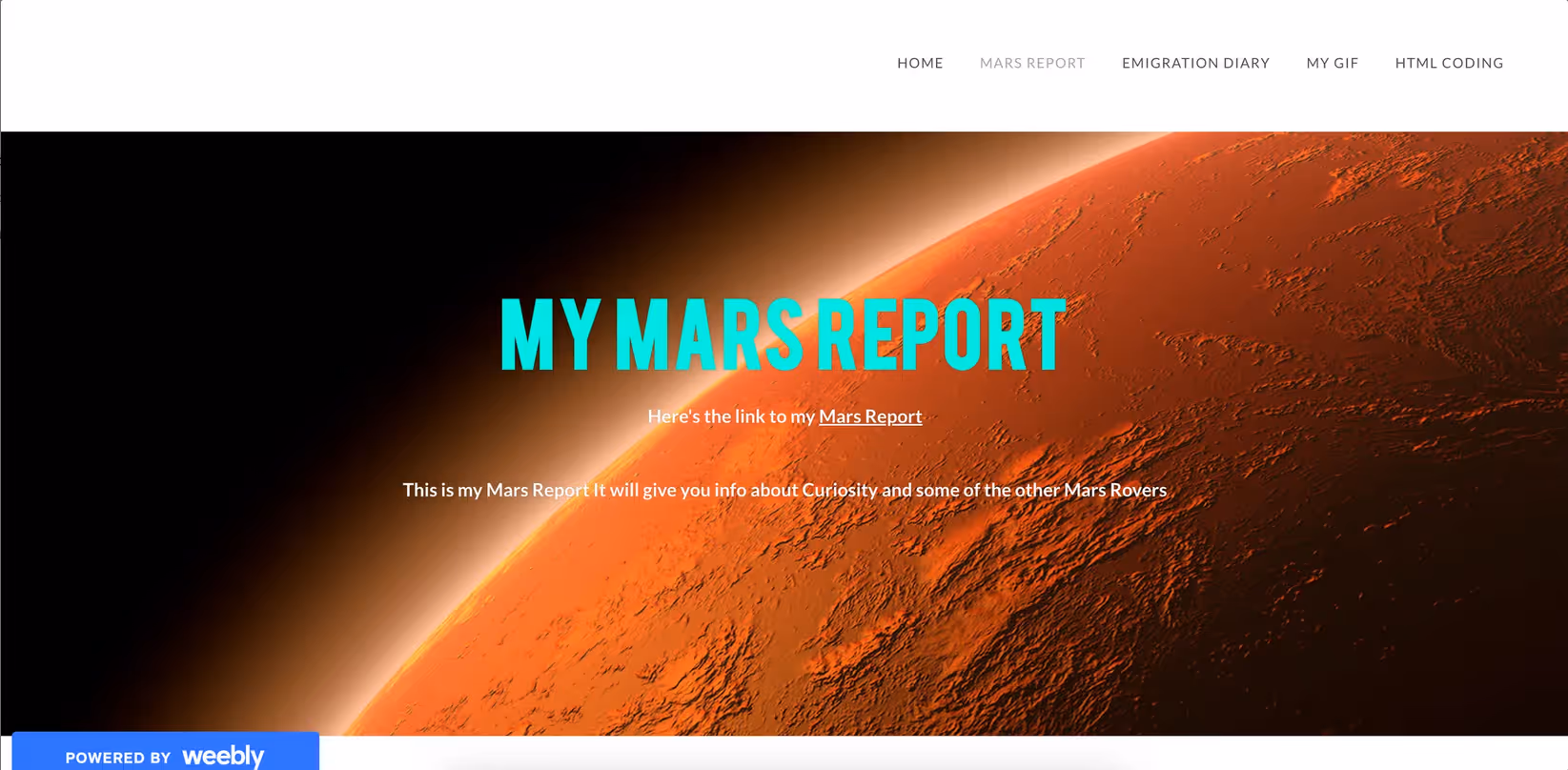 Example of a project-based learning final project