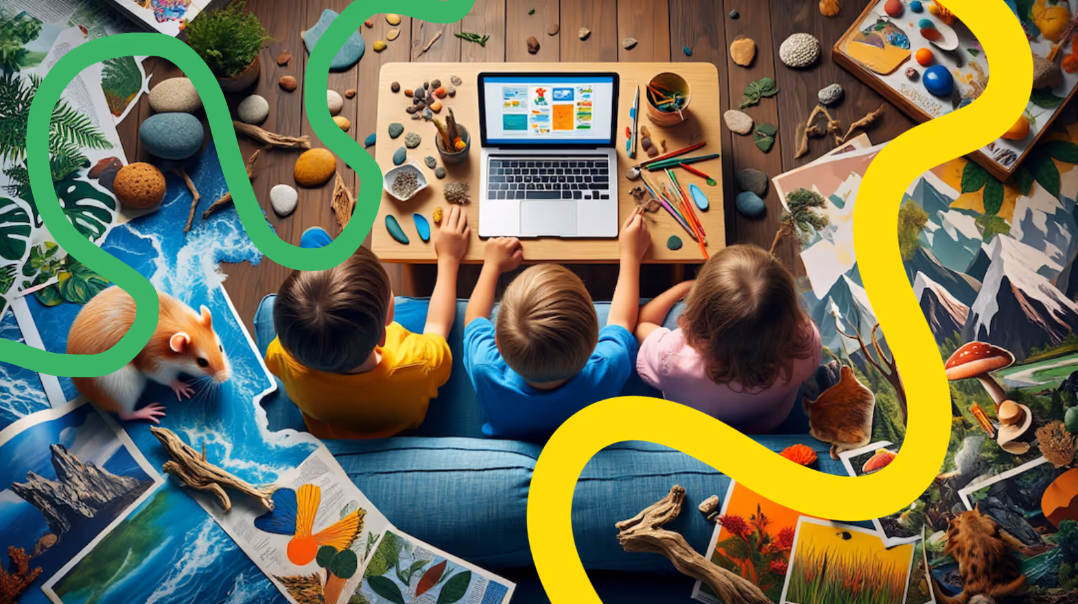 Preschoolers learning online